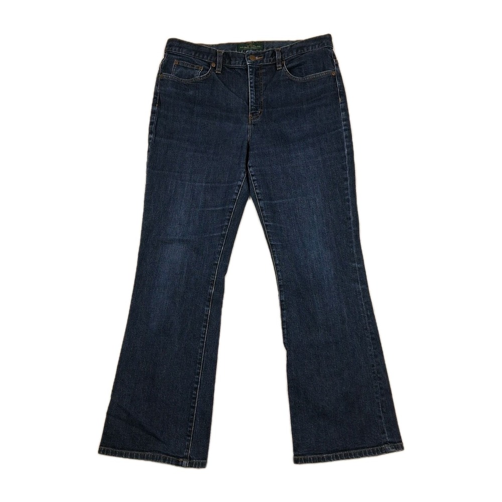 LRL Lauren Jeans Co Ralph Lauren Women's Classic Bootcut Jeans Size 12 Dark Wash